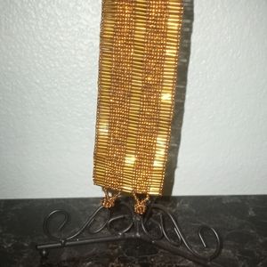 Handcrafted Beaded Gold Bracelet